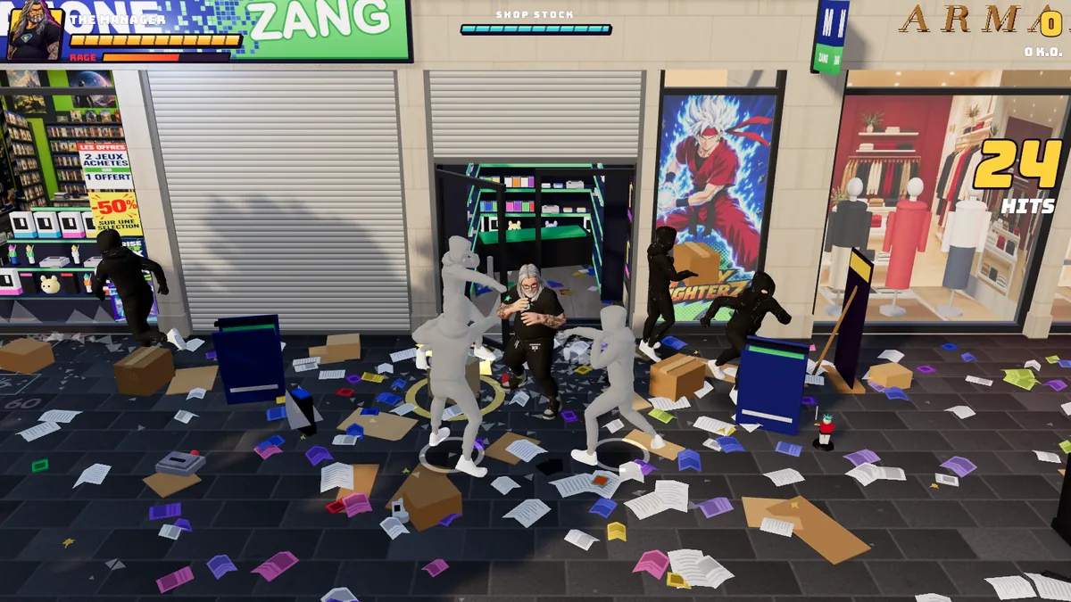 The game screen