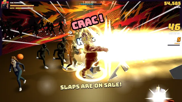 A gold move: AISLE OF SLAPS!, a beam down the avenue.
